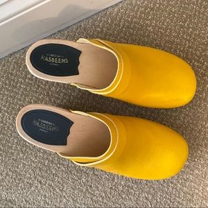 Swedish Hasbeens Louise clog 39 in yellow